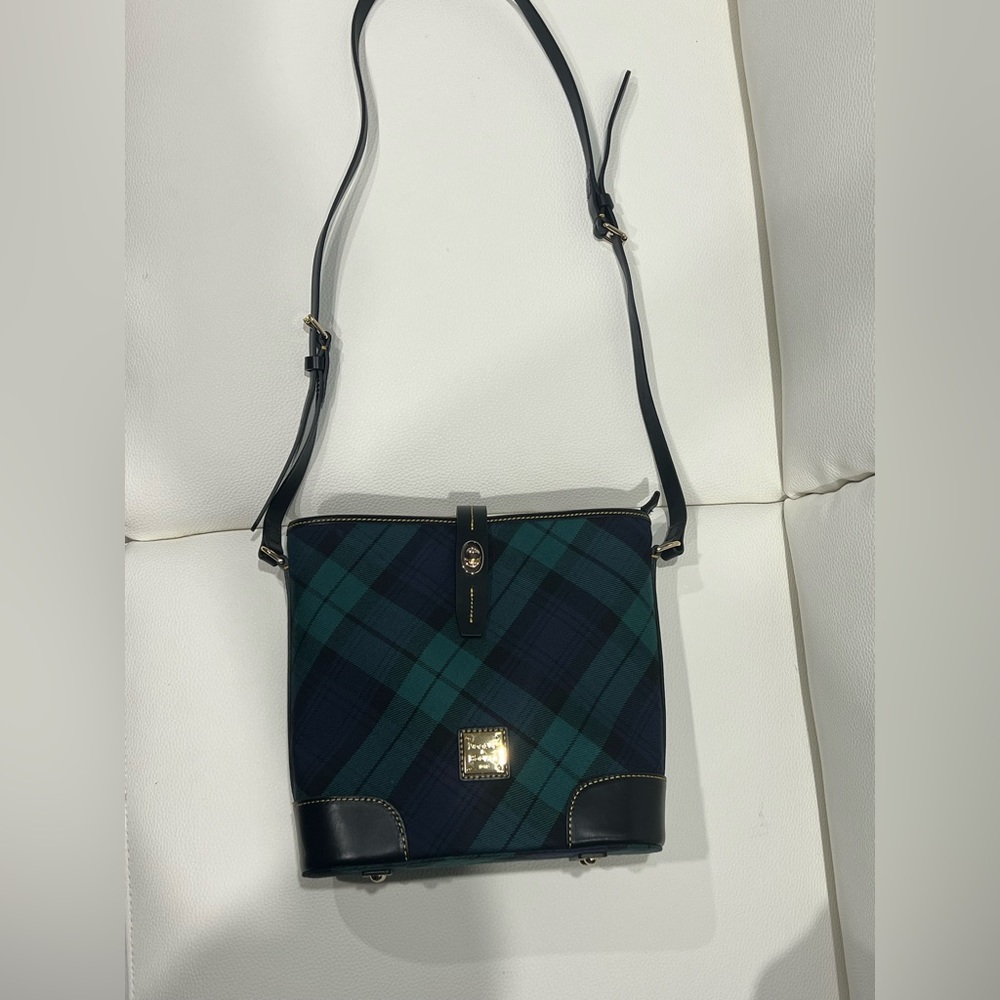 Dooney & Bourke Crossbody Bag with leather trim.